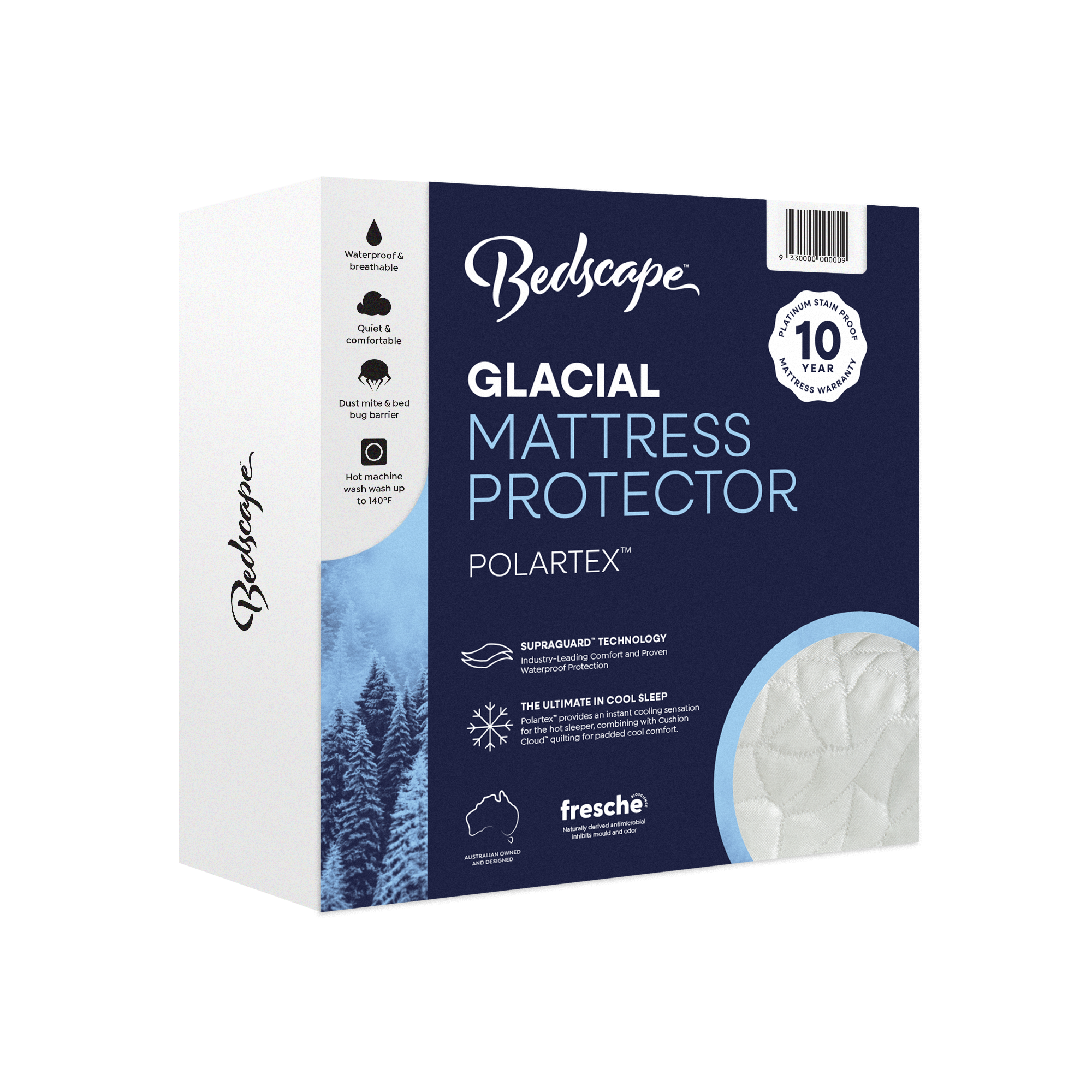 Glacial Polartex Jacquard Waterproof Mattress Protector
